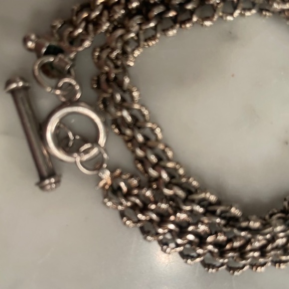 Silver Heavy Vintage Antique wraparound bracelet - Picture 3 of 7